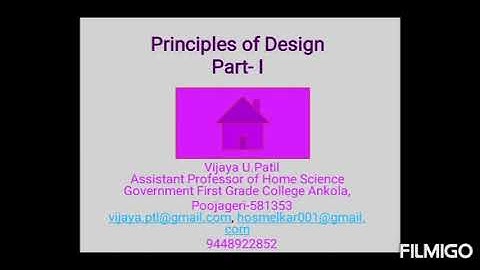 Principles of design Part I (Class12/ PUC II/BA/BSc)