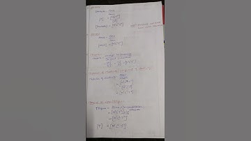Dimensional formulae Part 4