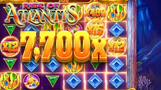 INSANE 7,700x WIN ON RISE OF ATLANTIS!! (max win!?) screenshot 5