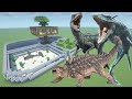 How To Make an Ankylosaurus, Mosasaurus and Velociraptor Farm in Minecraft PE