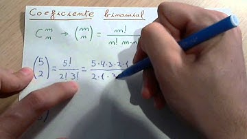 Coeficiente binomial o números combinatorios (combinatoria)