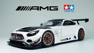 Сборка модели автомобиля Tamiya Mercedes AMG GT3 (уличная версия) - полная сборка - шаг за шагом