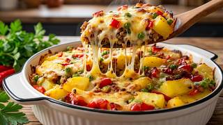 Mescola patate e carne macinata: la cena perfetta pronta in pochi minuti!