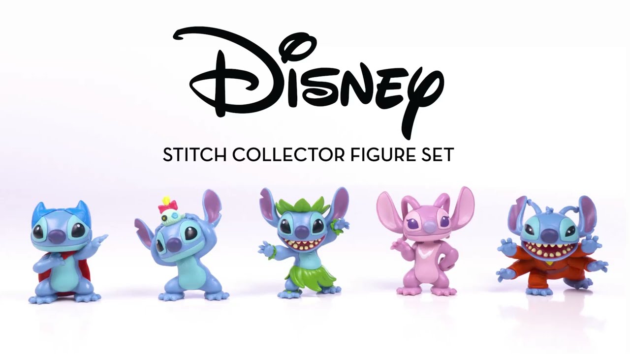 Disney Stitch 5 Piece Collectible Figure Set 