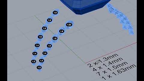 StoneCount. Tool for measuring Matrix stones in Rhino.