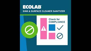 Sink & Surface Cleaner Sanitizer - Visual Compliance System