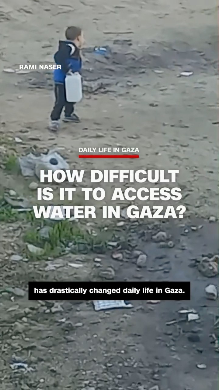 How difficult is it to access water in Gaza?