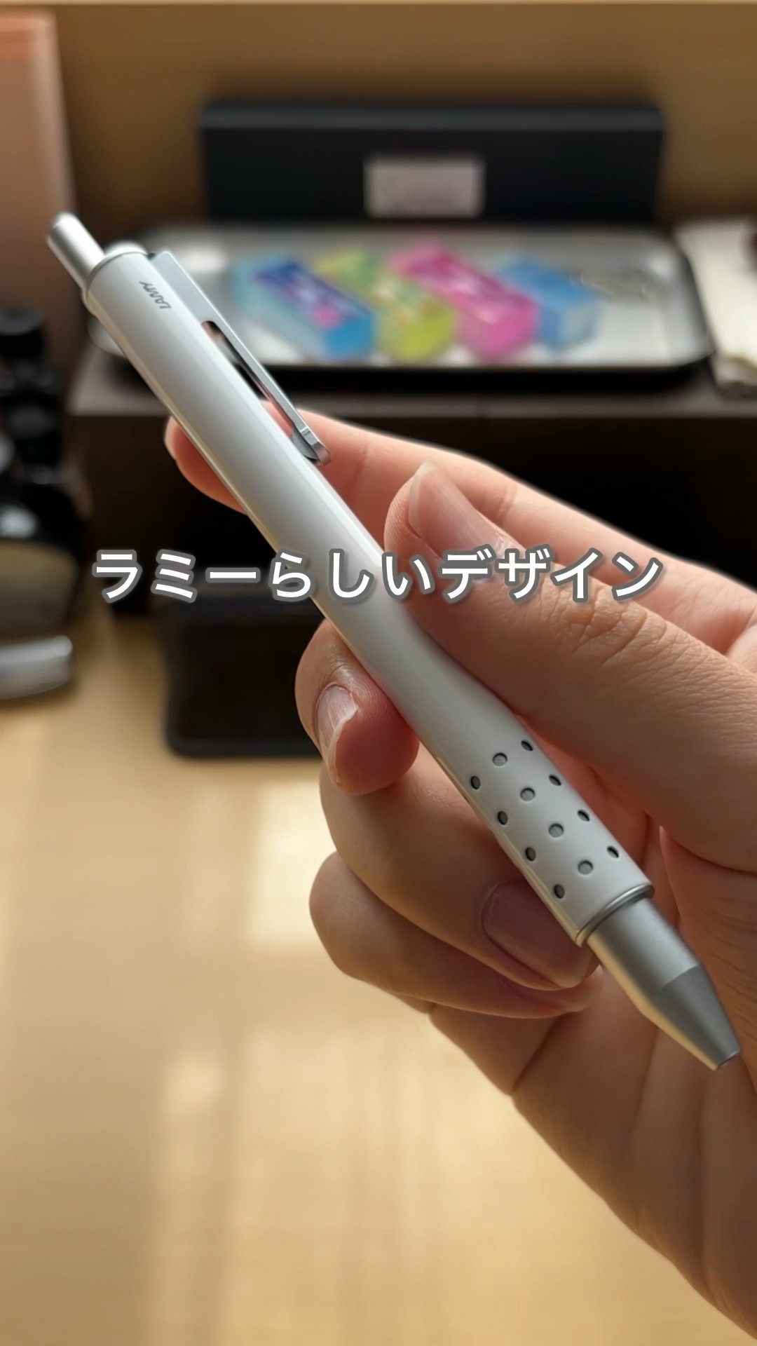 Stylish and easy to write with. German-made rollerball pen [LAMY