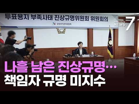 반환점 돈 선관위 진상규명위…野 "선관위 실권자는 李 측근 위철환" [뉴스7]
