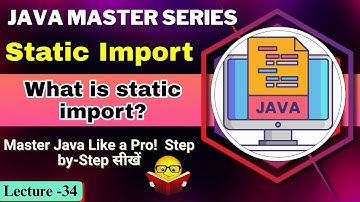 #34 Java Static Import | What is Static Import in Java with Example? | Tpoint Tech