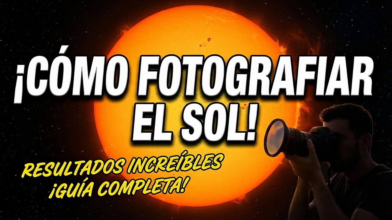 ¡Capturé el SOL usando SÓLO un filtro ND! | COMO FOTOGRAFIAR Manchas solares o ECLIPSES