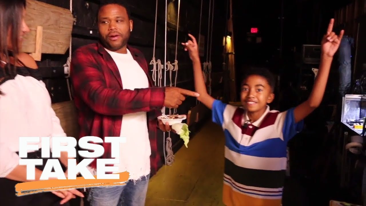 Molly Qerim tours ABC’s Black-ish set with Miles Brown | First Take | ESPN