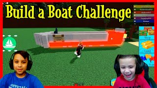 Roblox build a boat challenge | Deion's Playtime gaming