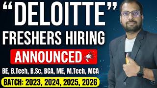 Deloitte New Hiring Announced For Freshers | Zoho, Capco, Invesco, S&P Global Jobs | Apply Now