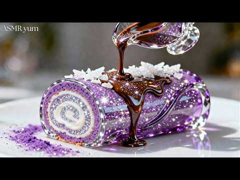 No One Can Explain This GLASS Ube Roll… It’s Insane🛑😵🟣