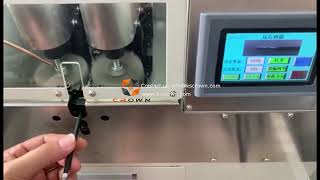 Wire Shieldings Brushing Cutting and Folding Back Machine WL-CTB01 - Suzhou Crown
