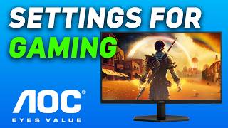 The BEST Settings For Gaming on AOC Monitor