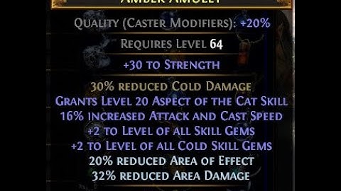 [PoE] SpeedCrafting: +1 ➡️ +2 ➡️ +4 Skill Gem Level Amulet In Under 3 Minutes (exact mods predicted)