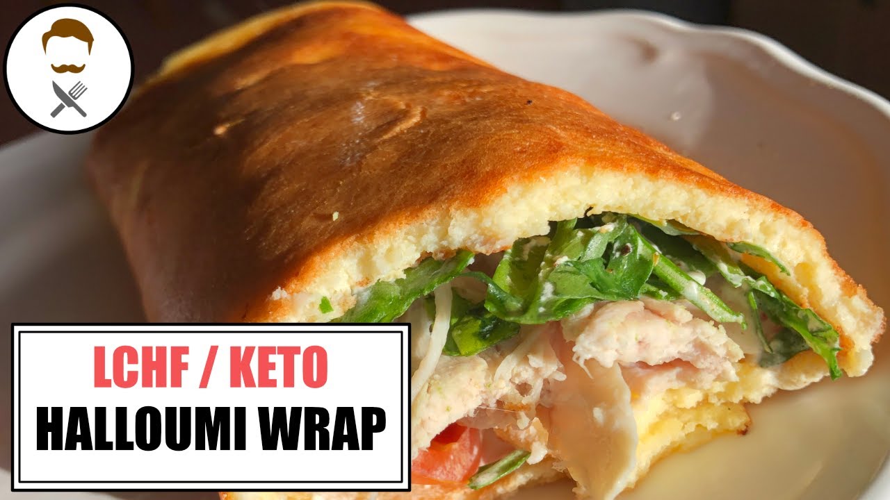 Halloumi Wrap [2 INGREDIENTS!] The Keto Kitchen YouTube