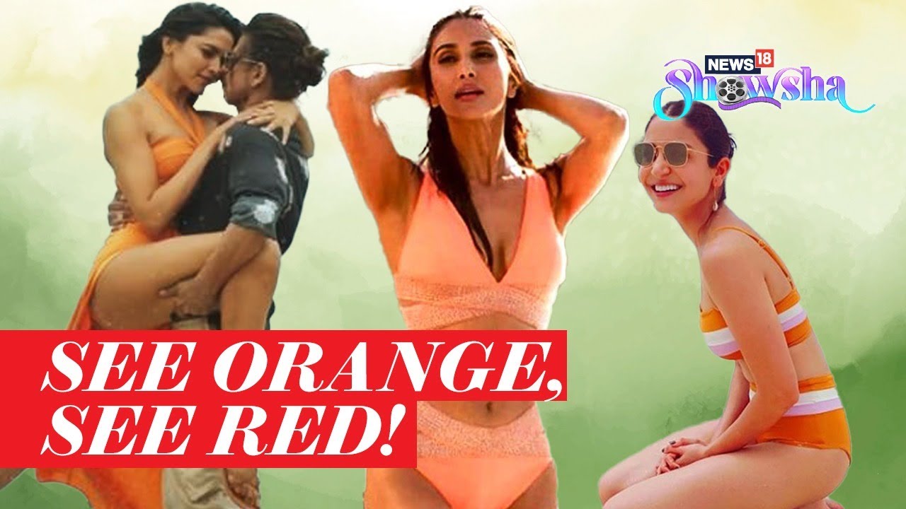 Besharam Rang Song Five Bollywood Divas Who Rocked Orange Bikini Sets Just Like Deepika Padukone photo