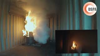 DSPA Fire Suppression - DSPA 8-1 Live Fire Activation Demonstration - 20ft Container