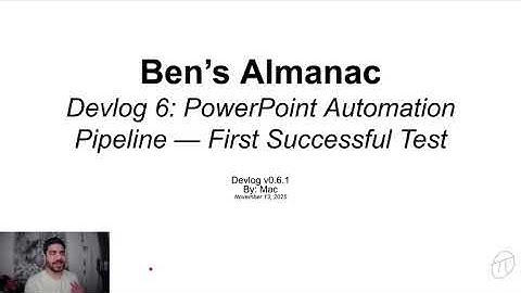 Automating PowerPoint with Python — Devlog 6 (Template System Coming Next)