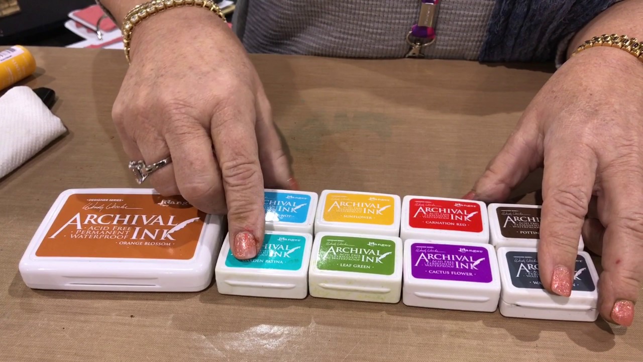 Wendy Vecchi's Mini Archival Inks - Ranger - Creativation - CHA 2017