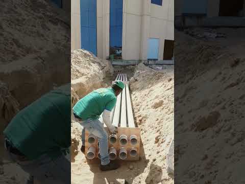    طريقة تمديد مواسير الكهرباء تحت الارض