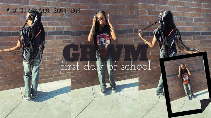GRWM FIRST DAY OF SCHOOL ( SOPHOMORE YEAR) + MINI VLOG #firstdayofschool