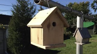 This video shows how to make a wren house. An engineering project based off of http://ana-white.com/2013/04/plans/kids-kit-project
