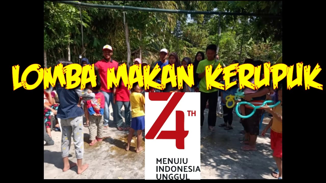 Lomba makan kerupuk agustusan lombaagustusan hutri74 