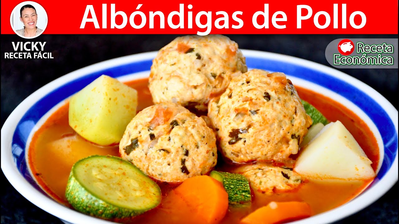 ALBONDIGAS DE POLLO | Vicky Receta Facil | VICKY RECETA FACIL