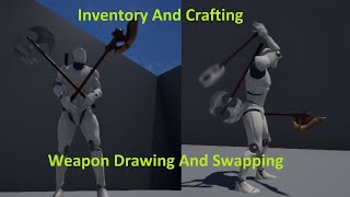 UE4 Inventory And Crafting / Drawing, Swapping Weapons (replicated)