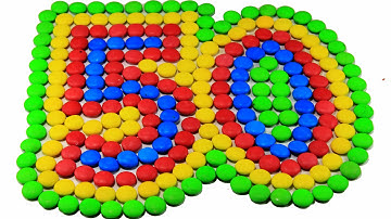 learn to count make numbers  with m&m