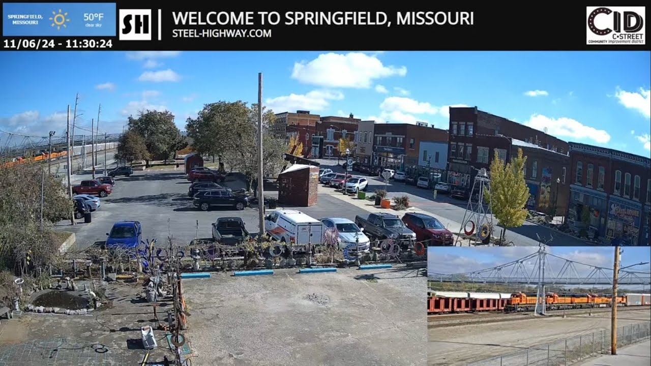 Springfield CID Live Railcam (Static) - Springfield, MO #steelhighway