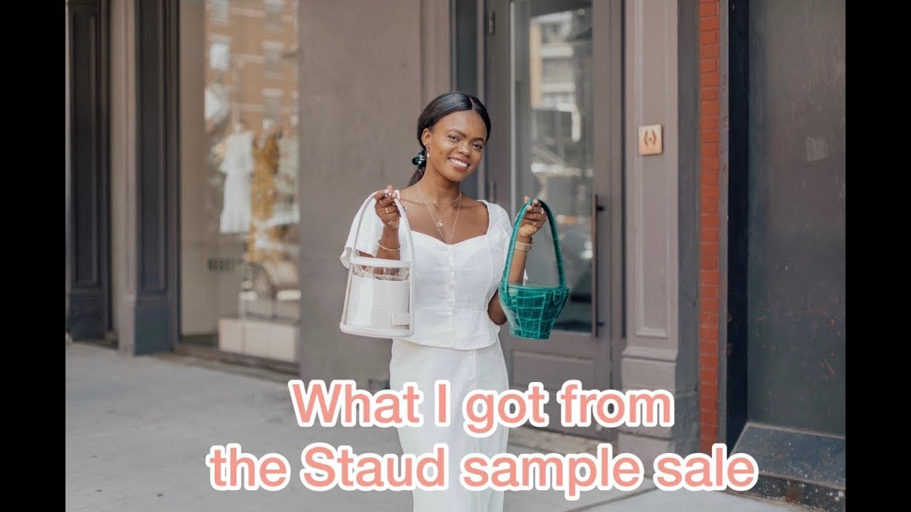 What I Got From The Staud Sample Sale Nyc Dadouchic Youtube