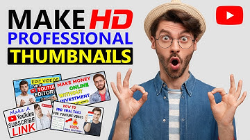 How to make thumbnail for youtube videos | Photoshop thumbnail tutorial hindi/urdu