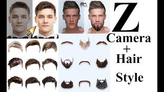 Z CAMERA APP How to change Hair style, colour  in  in Hindi screenshot 4