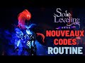 Recuperer ces codes absolument  ma routine sur solo leveling arise