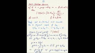 17 Combinatorics Intro: Enumeration under group action II, the class equation, Cauchy's theorem