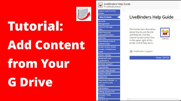 Digital Binders: How to Add Content from Your G Drive in LiveBinders