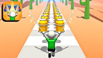 Twin Blade Slicer 🏃🔪💥 All Levels 58 Gameplay (iOS,Android)