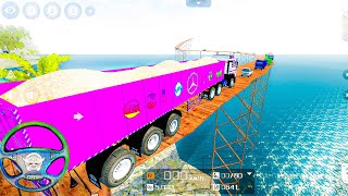 22 Wheels Big Truck offRoad Drive full Material Loaded Truck off Road Map Driving Gameplay screenshot 4