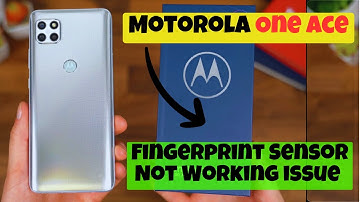Fingerprint Sensor Not Working issue || Fingerprint sensor problem Motorola One Ace