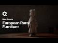 European Rural Furniture | Quixel Megascans | Now on Fab