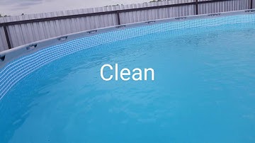 4 easy steps to clean "cloudy" above ground pool