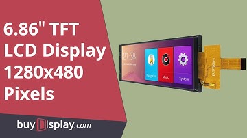6.86 inch 1280x480 Bar IPS TFT LCD Display Screen MIPI for IoT