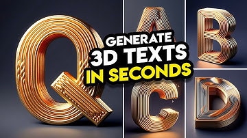 Generate 3D Typography in Seconds for FREE!!