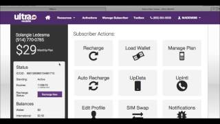 Ultra Mobile Retailer Portal Manage Subscriber Overview screenshot 4