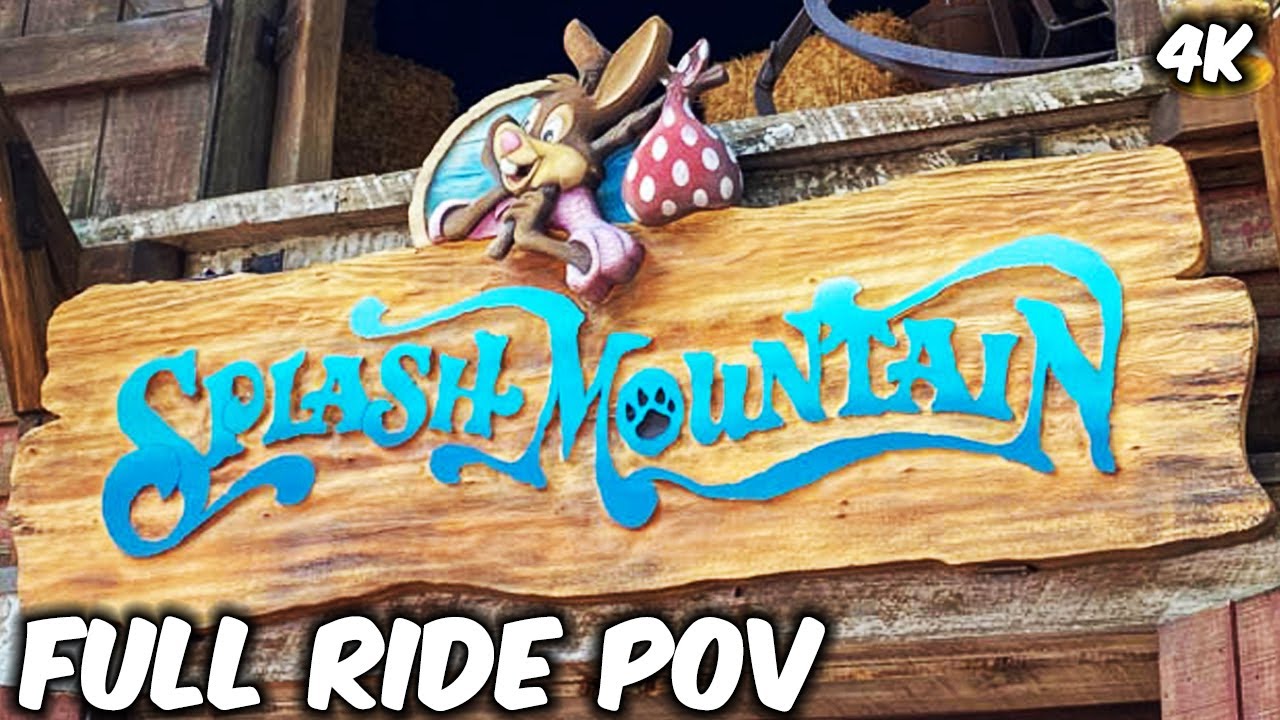 Splash Mountain FULL RIDE POV 4K Magic Kingdom Walt Disney World